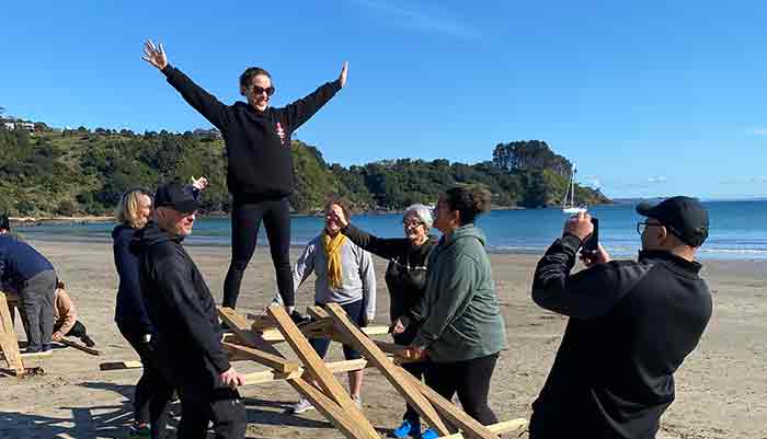 Mighty Planks at the Beach