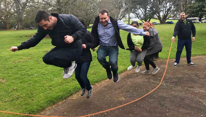 Big rope skipping