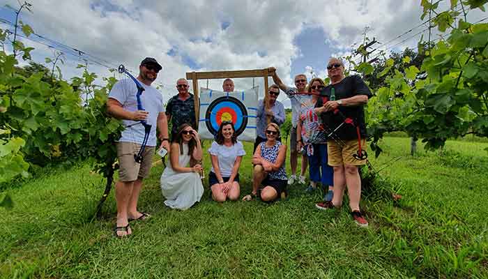 Vineyard cottages team building activity